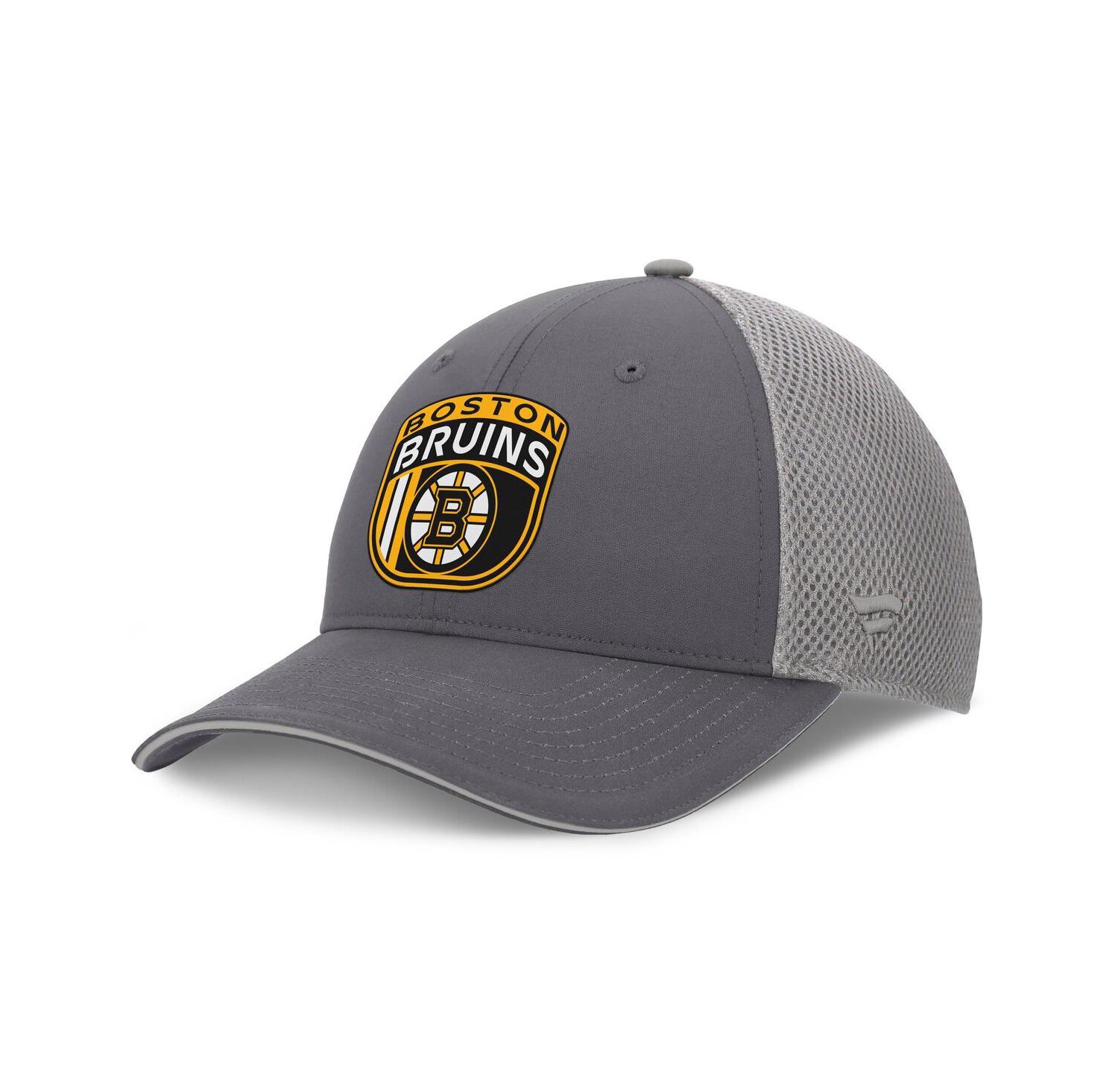 Men's Gray Boston Bruins Authentic Pro Home Ice Trucker Adjustable Hat