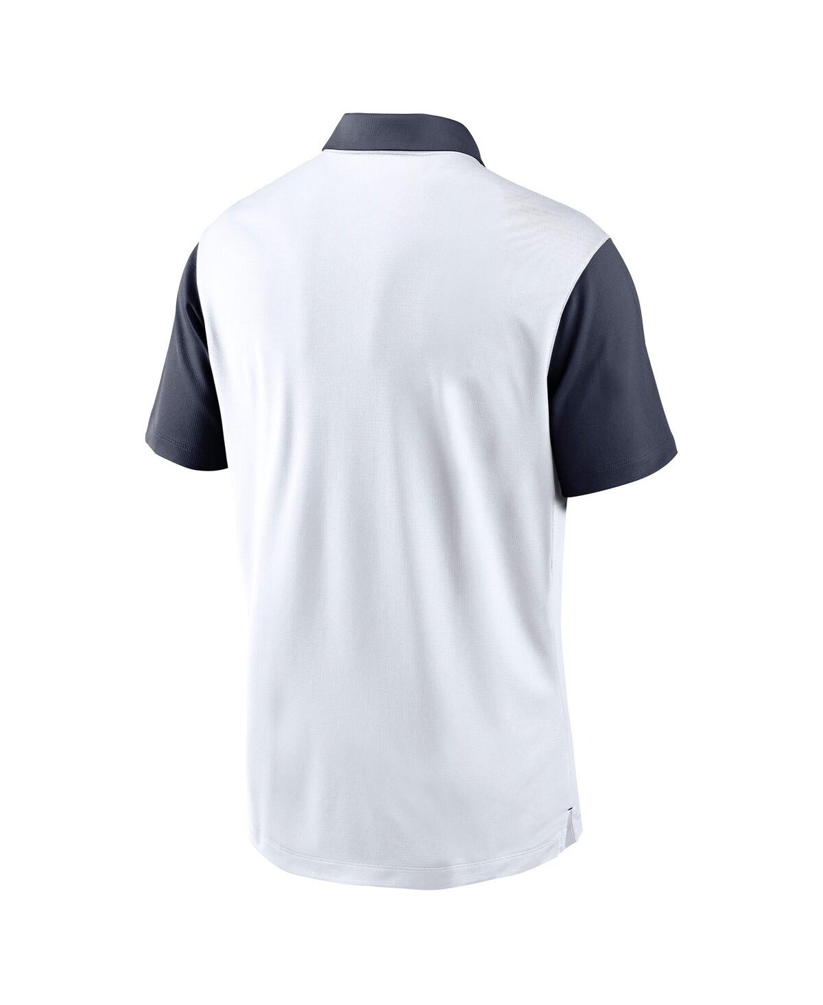 JORDAN MEN'S WHITE NORTH CAROLINA TAR HEELS VAPOR PERFORMANCE POLO 