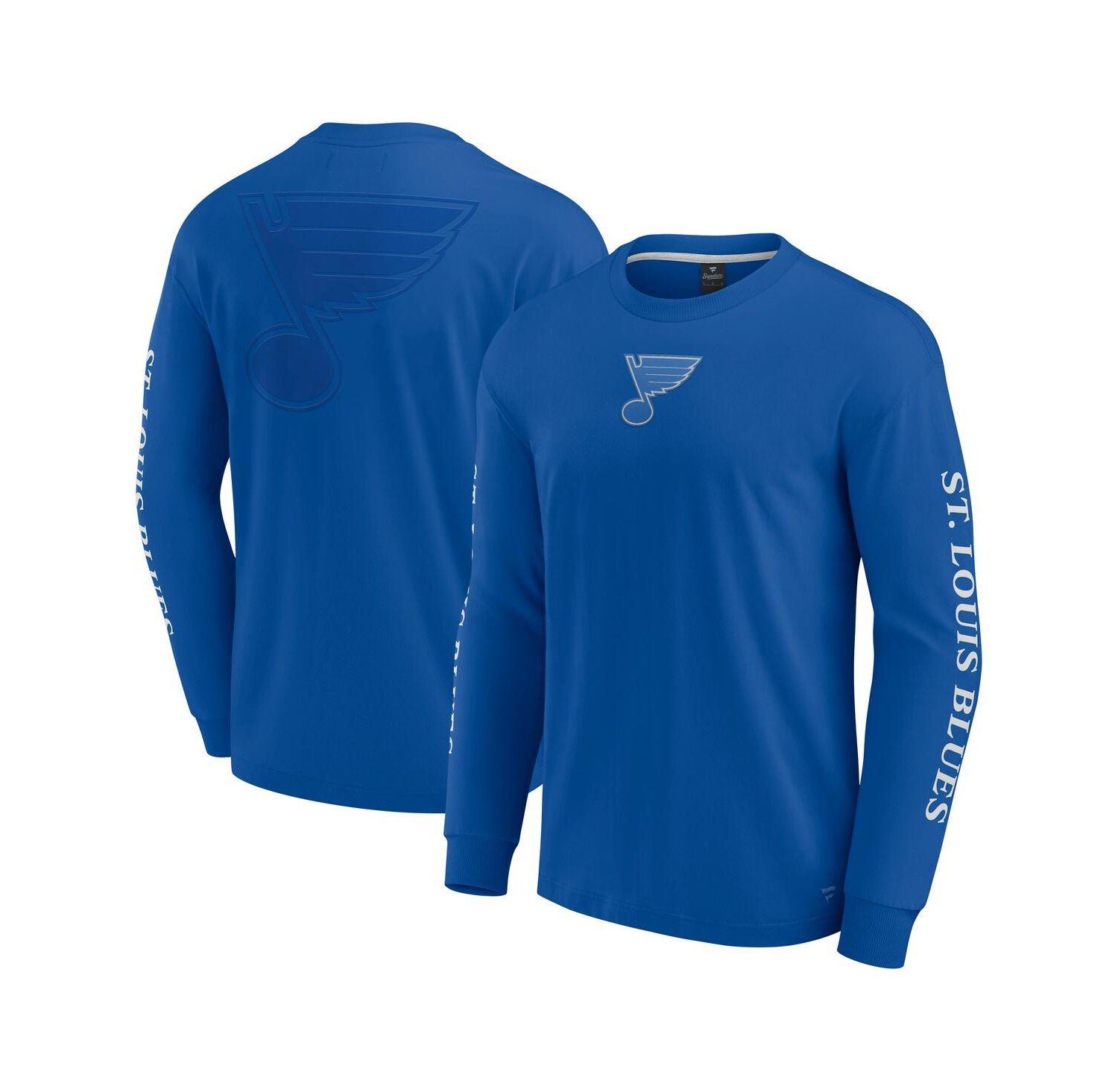 Men's Blue St. Louis Blues Elements Strive Long Sleeve T-Shirt