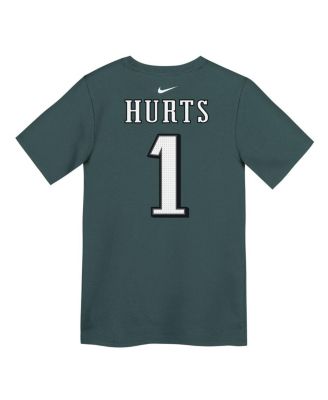 Preschool Jalen Hurts Midnight Green Philadelphia Eagles Player Name Number T-Shirt