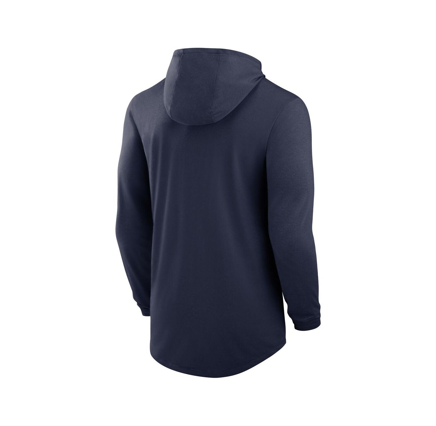 Men's Navy West Virginia Mountaineers Lightweight Performance Long Sleeve Hoodie T-Shirt