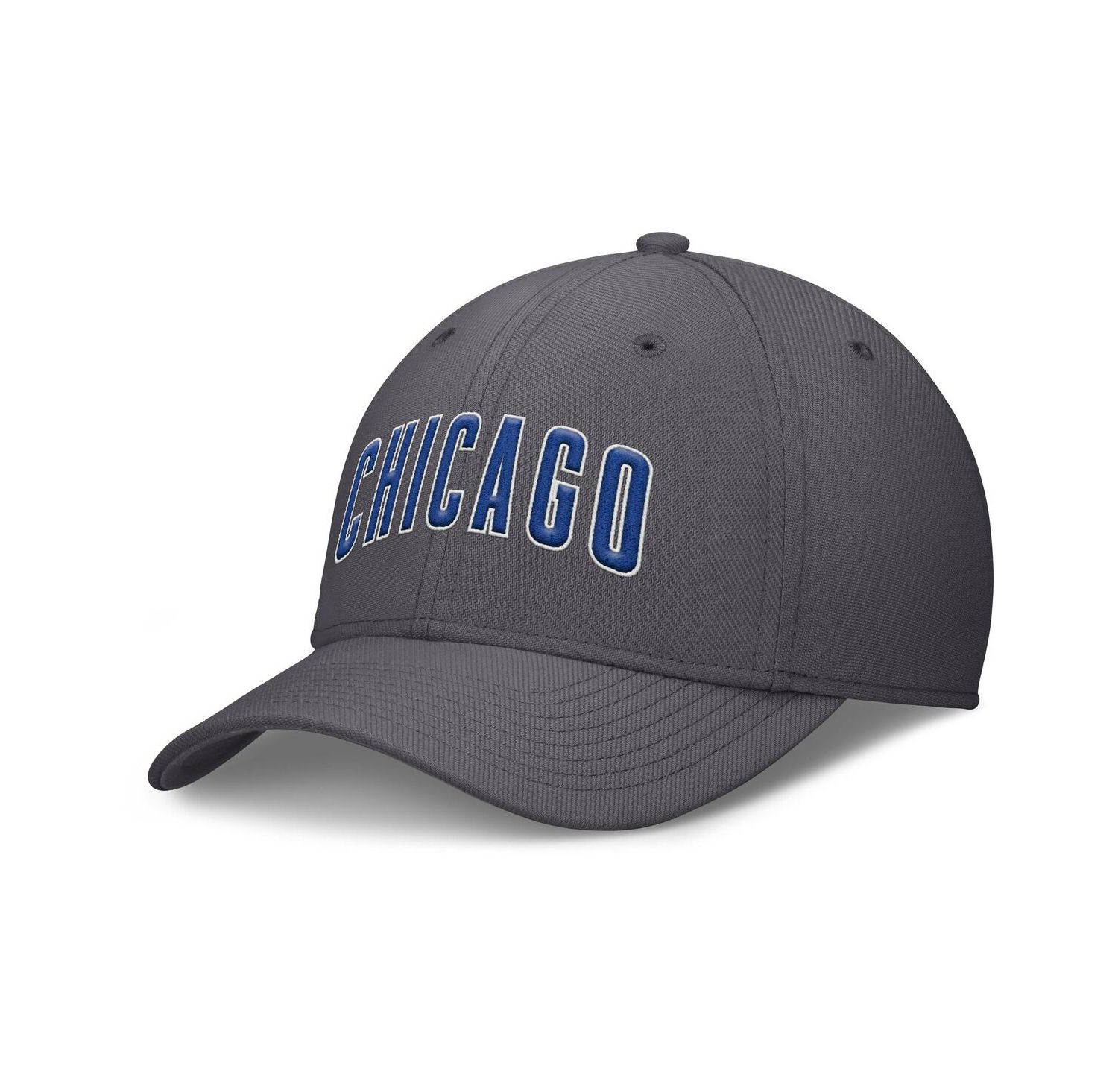 Men's Gray Chicago Cubs Swoosh Performance Flex Hat