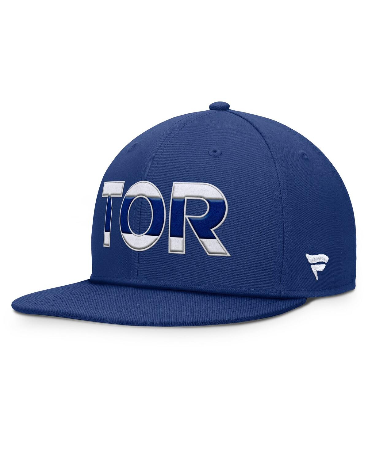 Fanatics Men's Blue Toronto Maple Leafs Authentic Pro Rink Snapback Hat In Blue