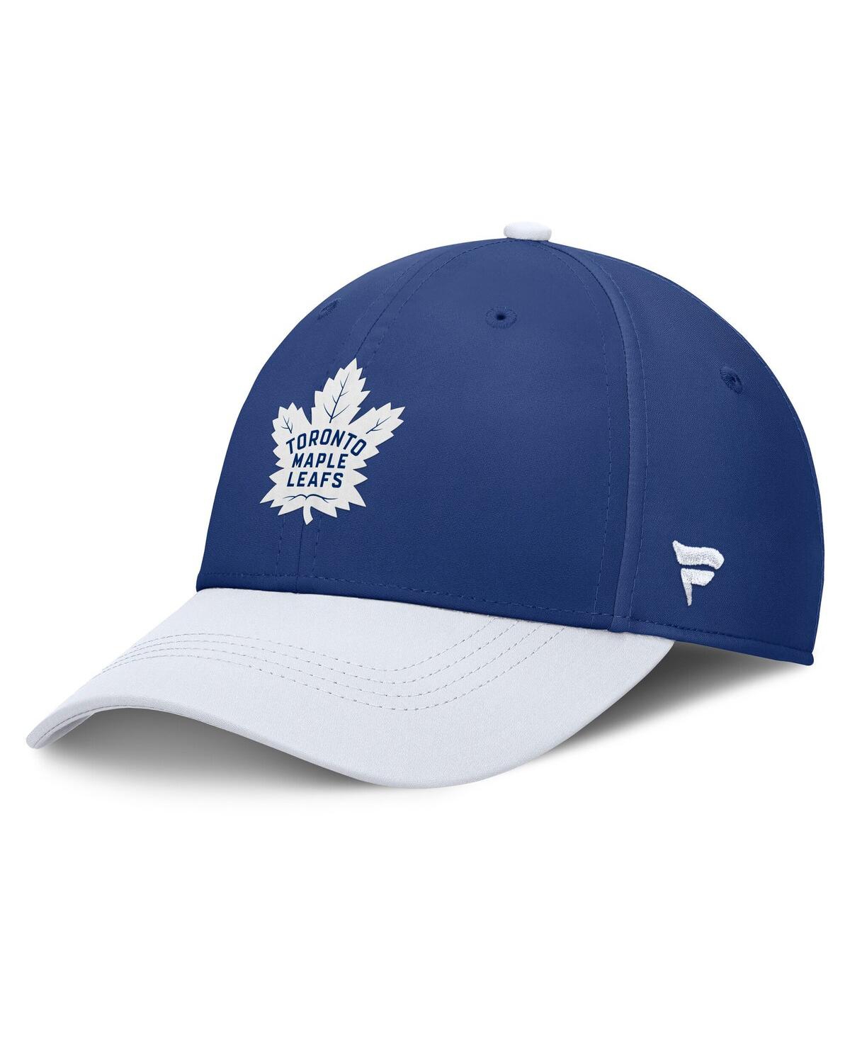 Fanatics Men's Blue/white Toronto Maple Leaf's Authentic Pro Rink Flex Hat In Blue,white