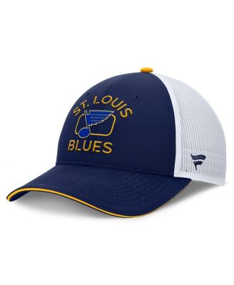 Fanatics - Men's Navy/White St. Louis Blues Authentic Pro Rink Trucker Hat