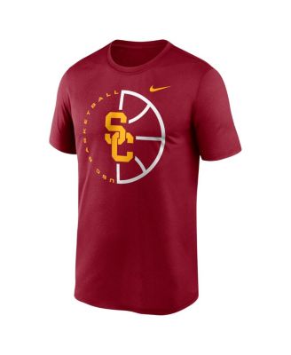 Men's Cardinal USC Trojans Legend Basketball Icon Performance T-Shirt