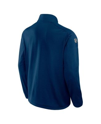 Men's Navy Seattle Kraken Authentic Pro Rink Quarter-Zip Jacket