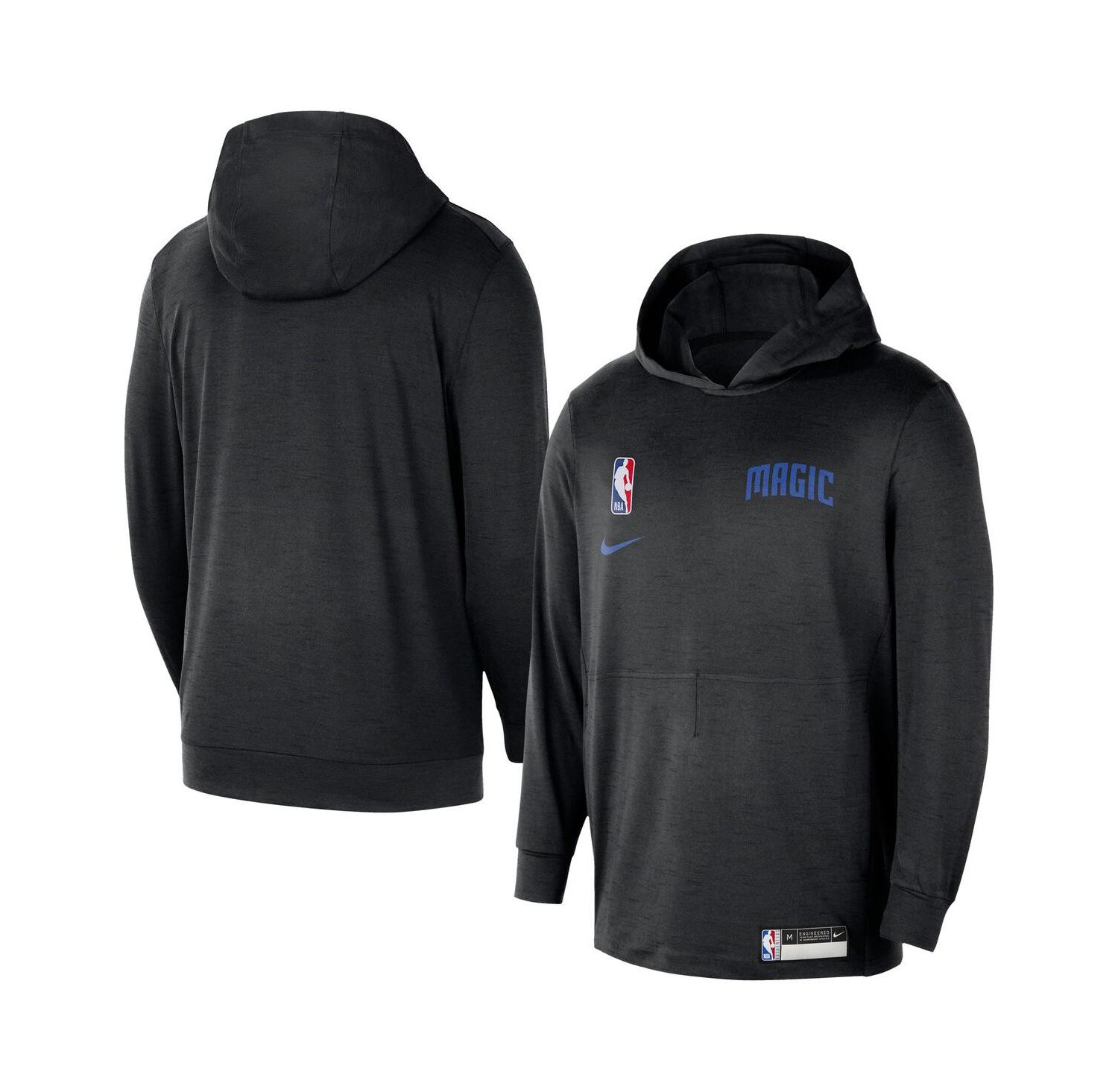 Men's Black Orlando Magic 2024/25 On-Court Authentic Practice Yoga Restore Lightweight Pullover Hoodie