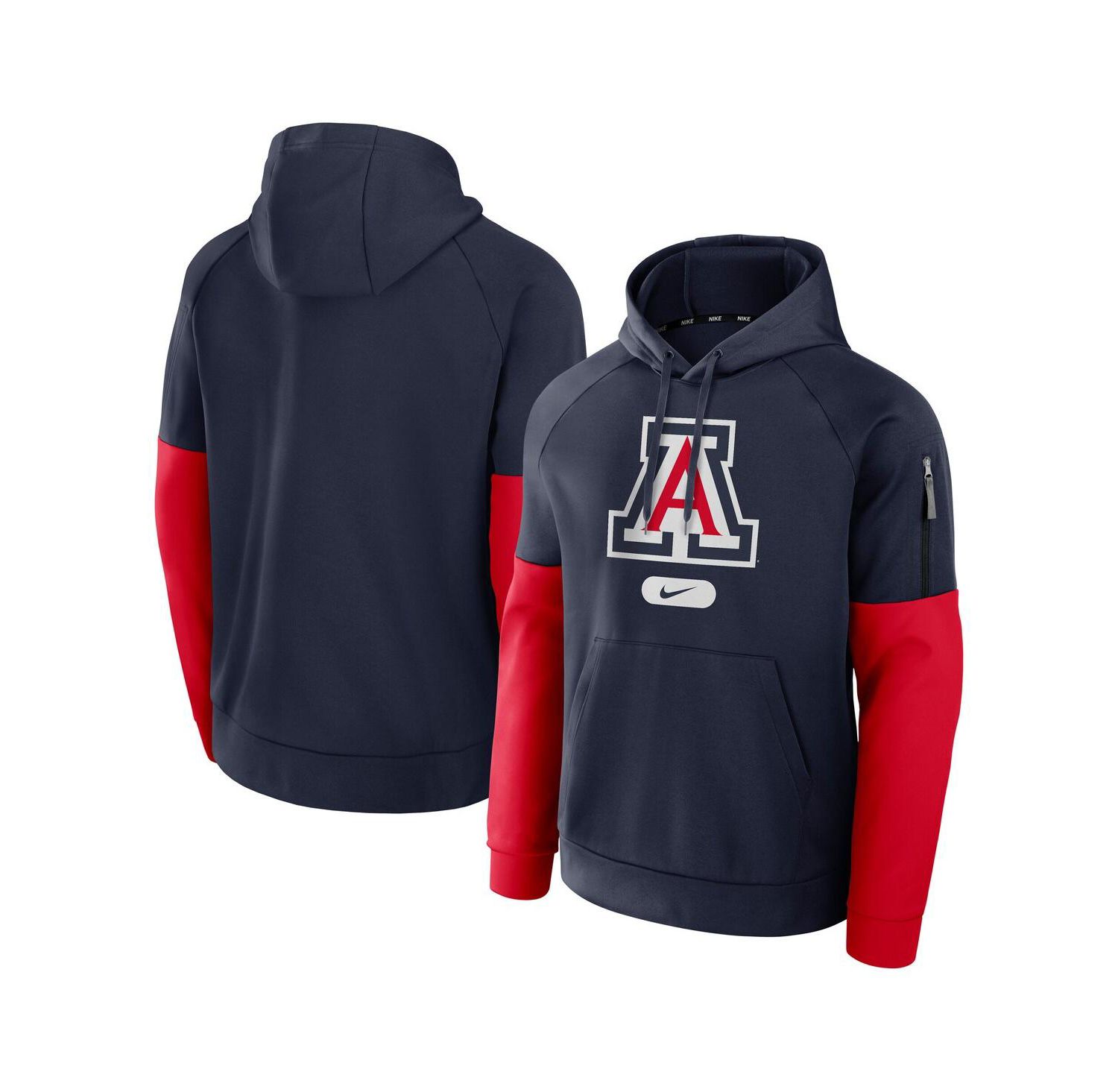 Men's Navy Arizona Wildcats Fitness Performance Pullover Hoodie