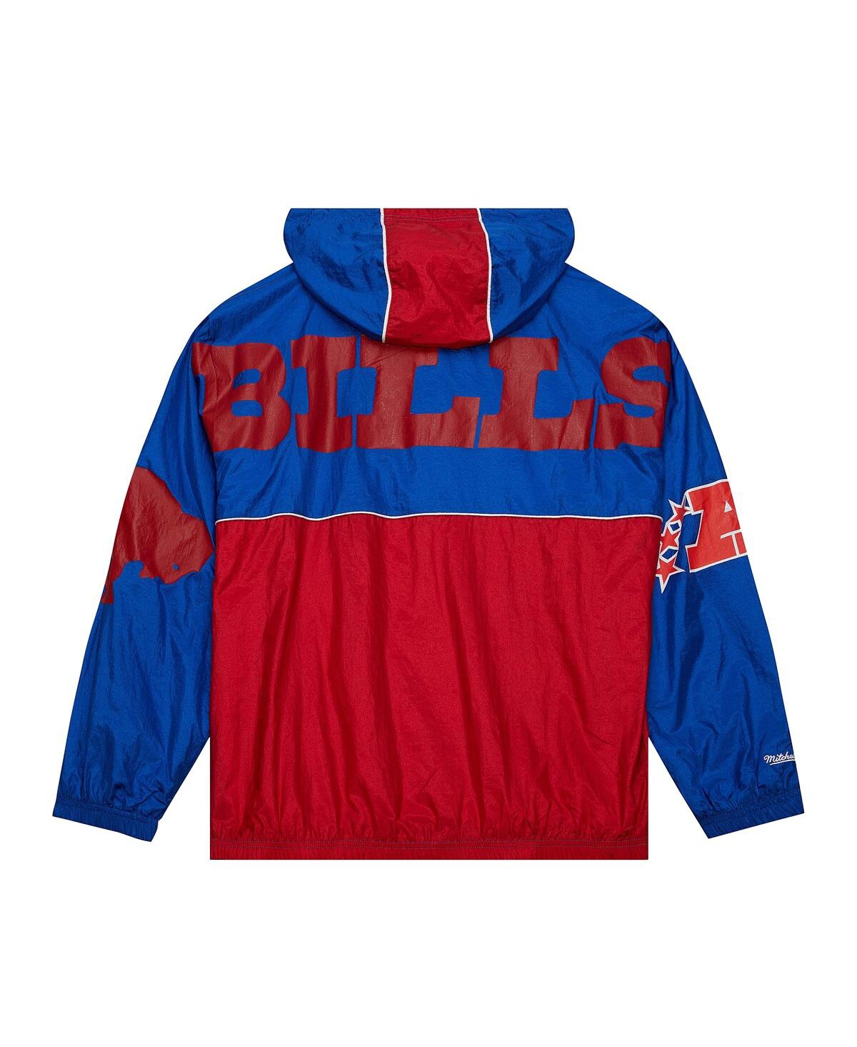 Mitchell & Ness Men's Royal Buffalo Bills Team Og Anorak Half-zip Windbreaker In Royal