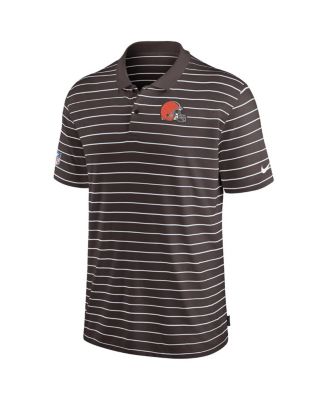 Men's Brown Cleveland Browns Sideline Lock Up Victory Performance Polo