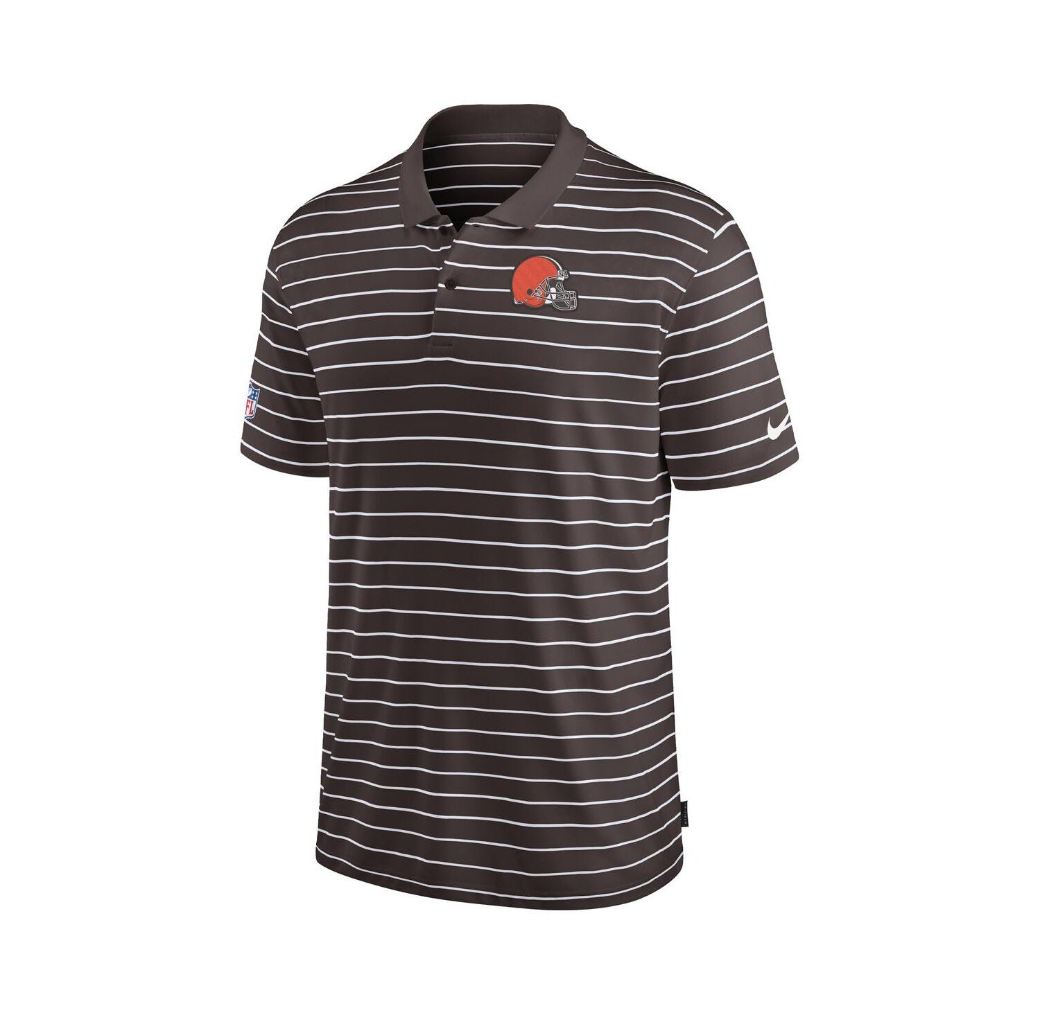 Men's Brown Cleveland Browns Sideline Lock Up Victory Performance Polo