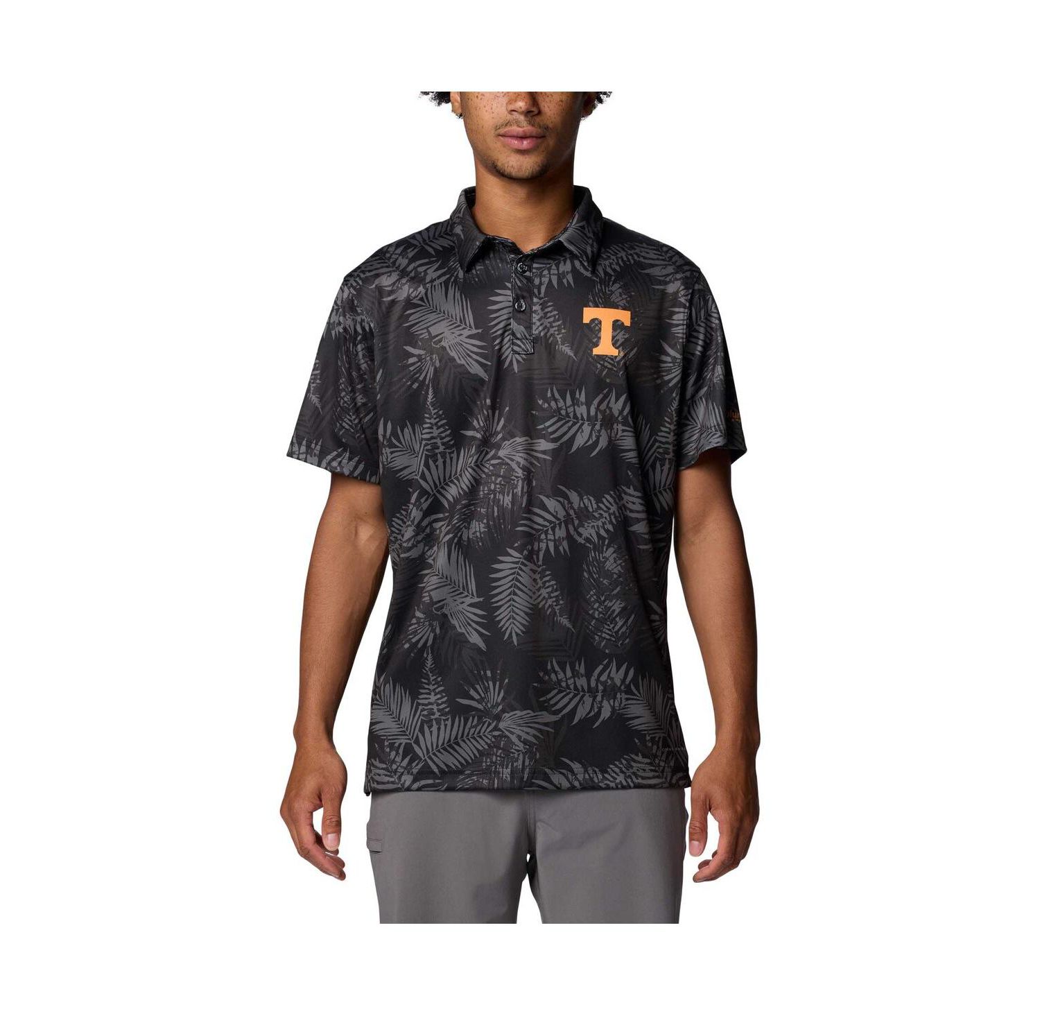Men's Black Tennessee Volunteers PFG Super Terminal Tackle Omni-Shade Bangalows Polo
