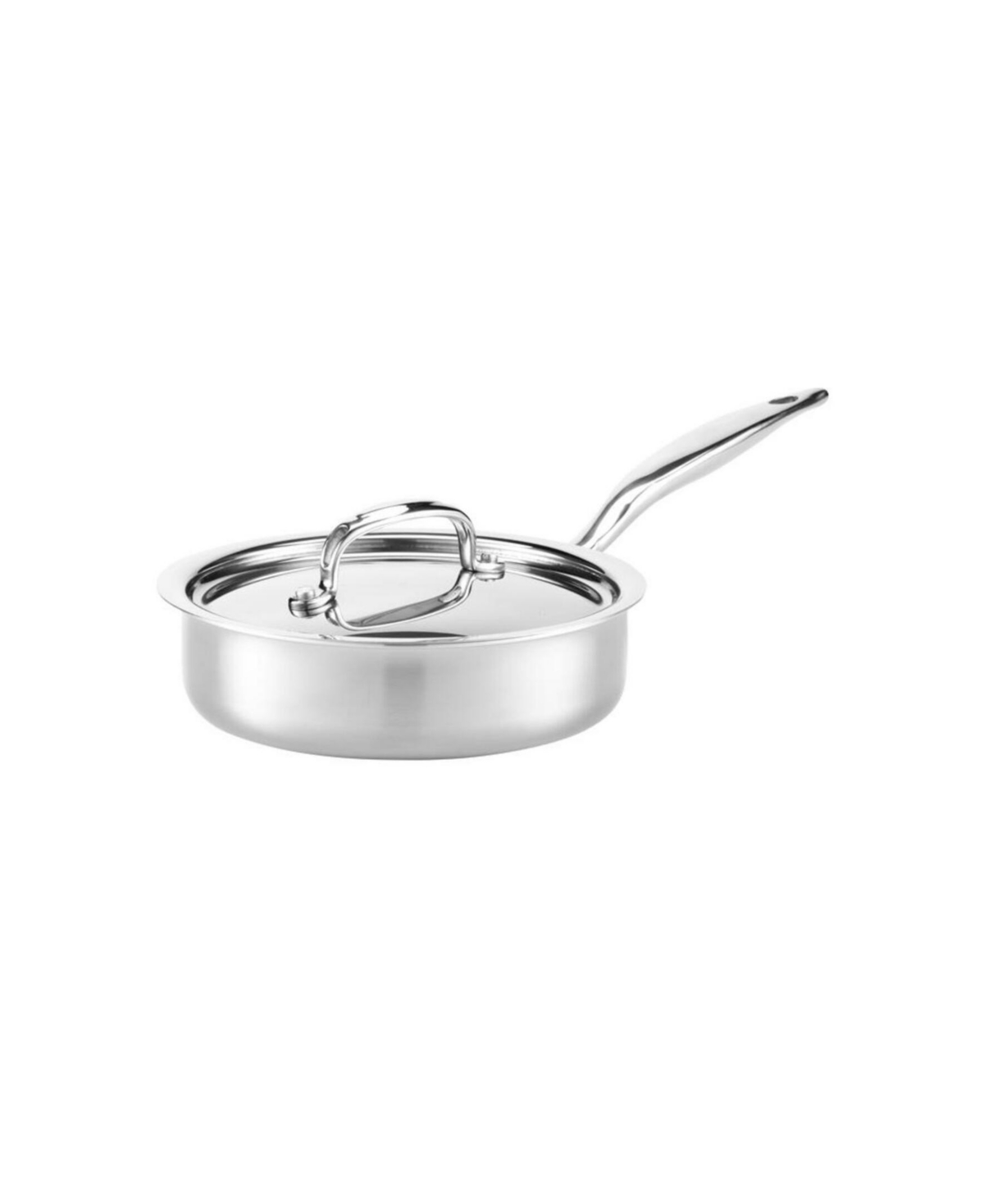 Heritage Steel Titanium Series Fully Cladded 1.5-quart Mini Saute Pan With Lid In Stainless Steel