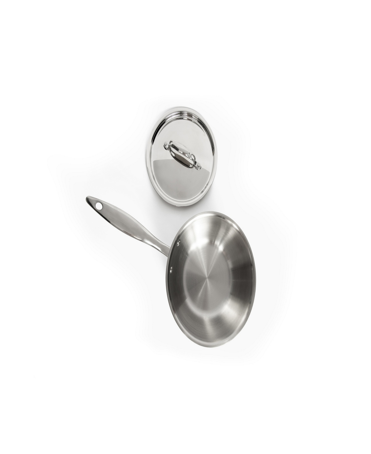 Heritage Steel Titanium Series Fully Cladded 2-quart Saucier With Lid In Stainless Steel