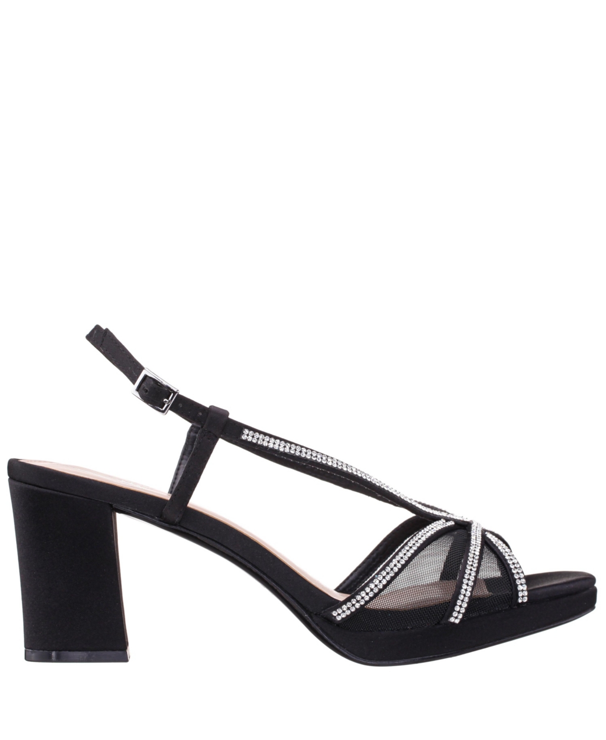Nina Summer Slingback Platform Sandal In Black