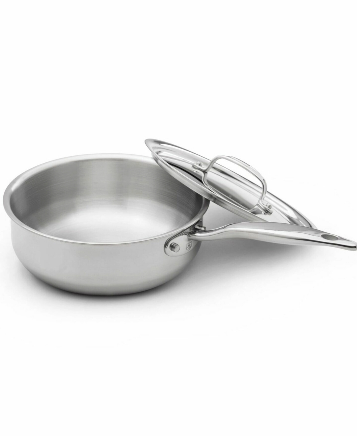 Heritage Steel Titanium Series Fully Cladded 3-quart Saucier With Lid In Stainless Steel