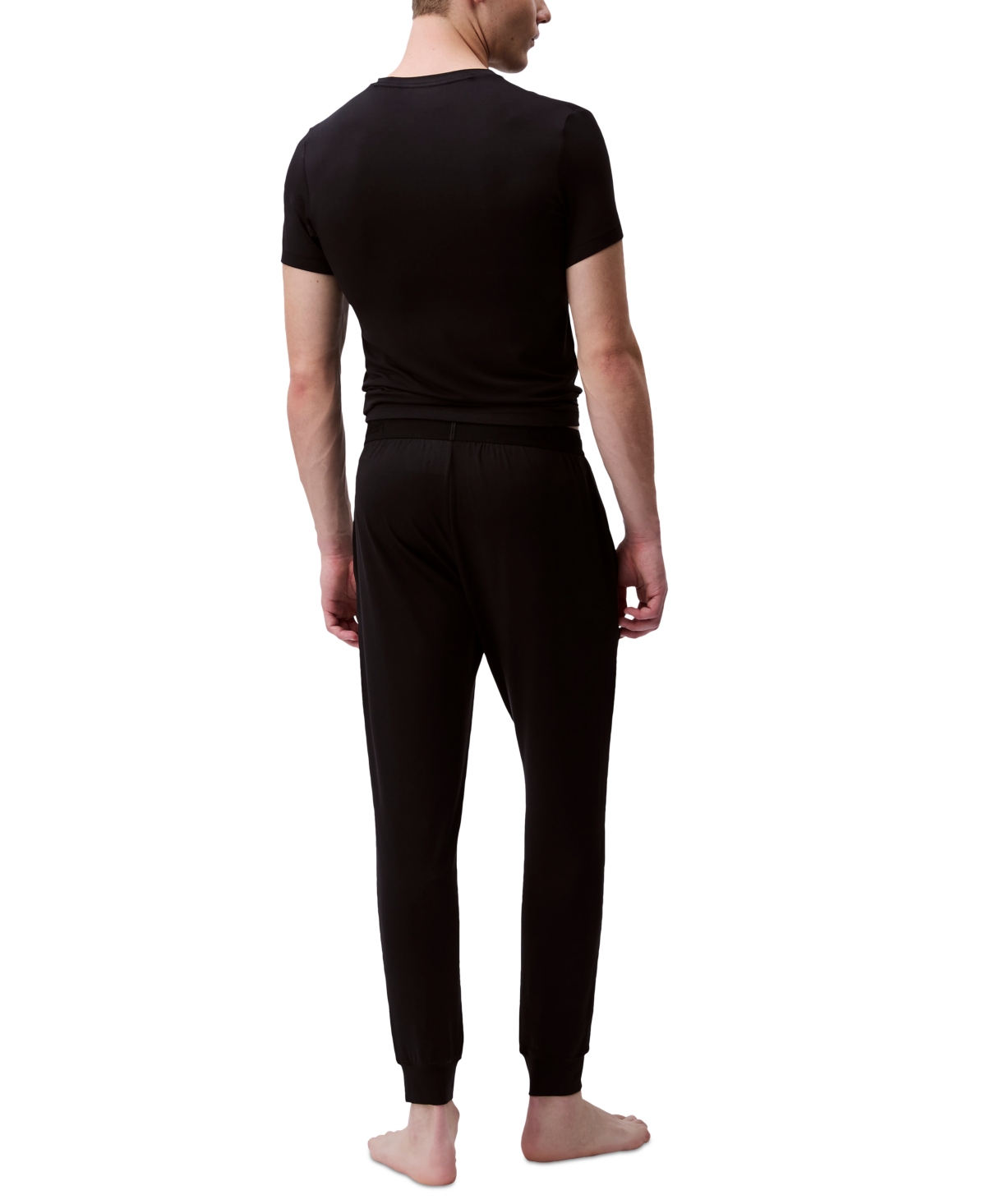 Calvin Klein Men's Ultrasoft Stretch Sleep Pants In Black