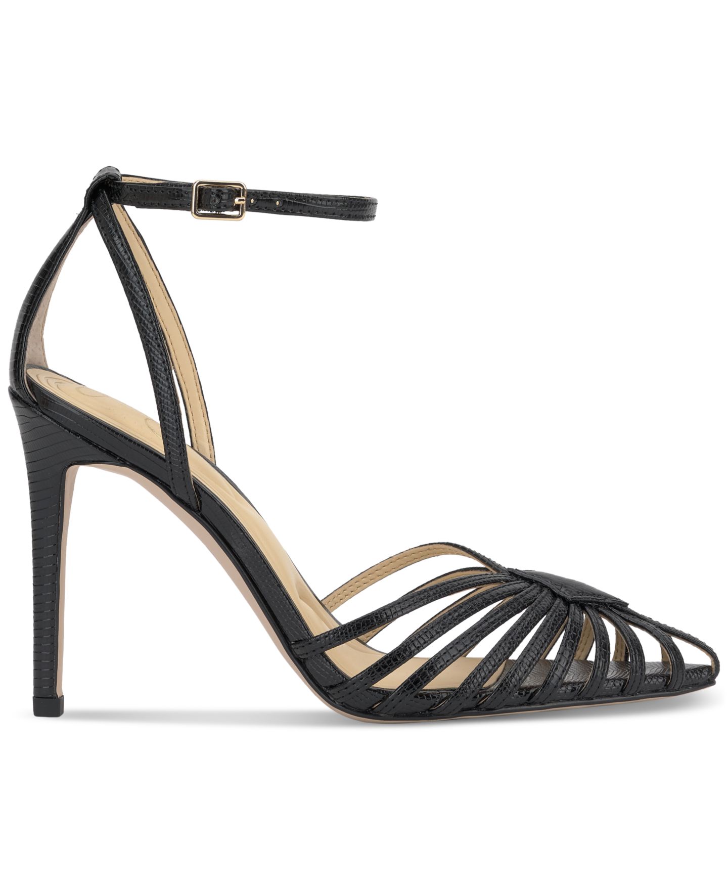 Женские туфли Jessica Simpson Paveri Huarache Strappy Stiletto Pumps, цвет: Чёрный — фото 2