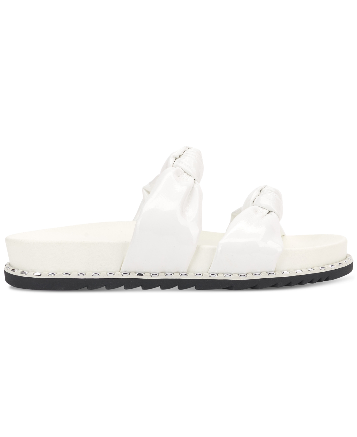 Jessica Simpson Caralyna Platform Slide Sandal In White Patent