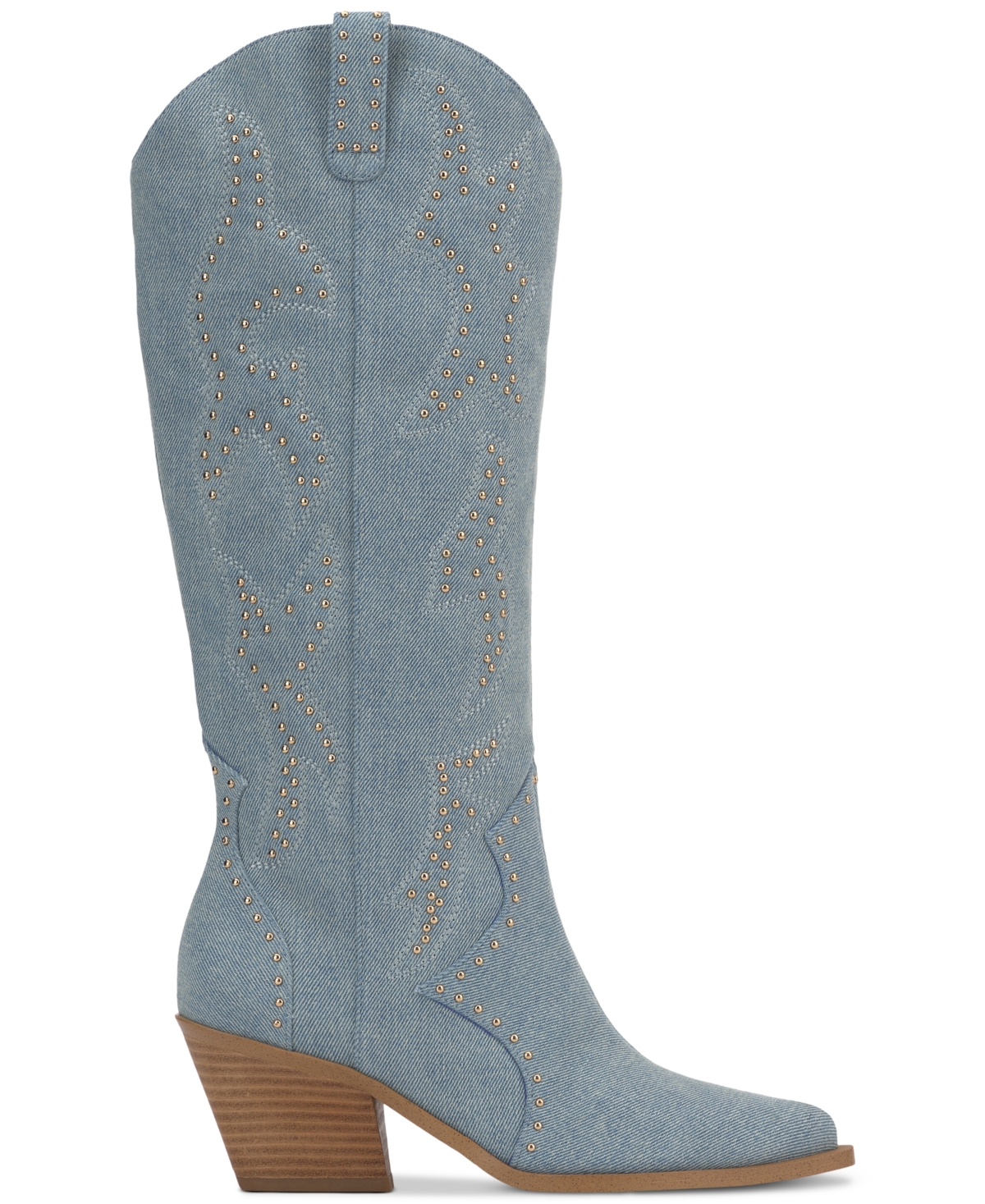 Jessica Simpson Women's Zaikes Studded Western Boots In Blue