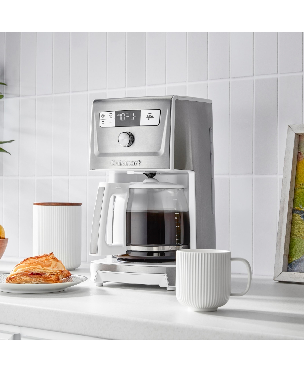 Cuisinart 14-cup Perfectemp Coffeemaker With Over Ice, Dcc-3500ss In White