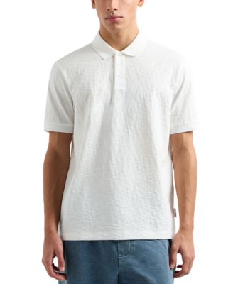 A|X Armani Exchange - Men's Classic Fit Short Sleeve llover Label Polo Shirt