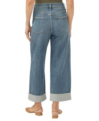 Women's Be Easy High Rise Cropped Wide Leg Jeans