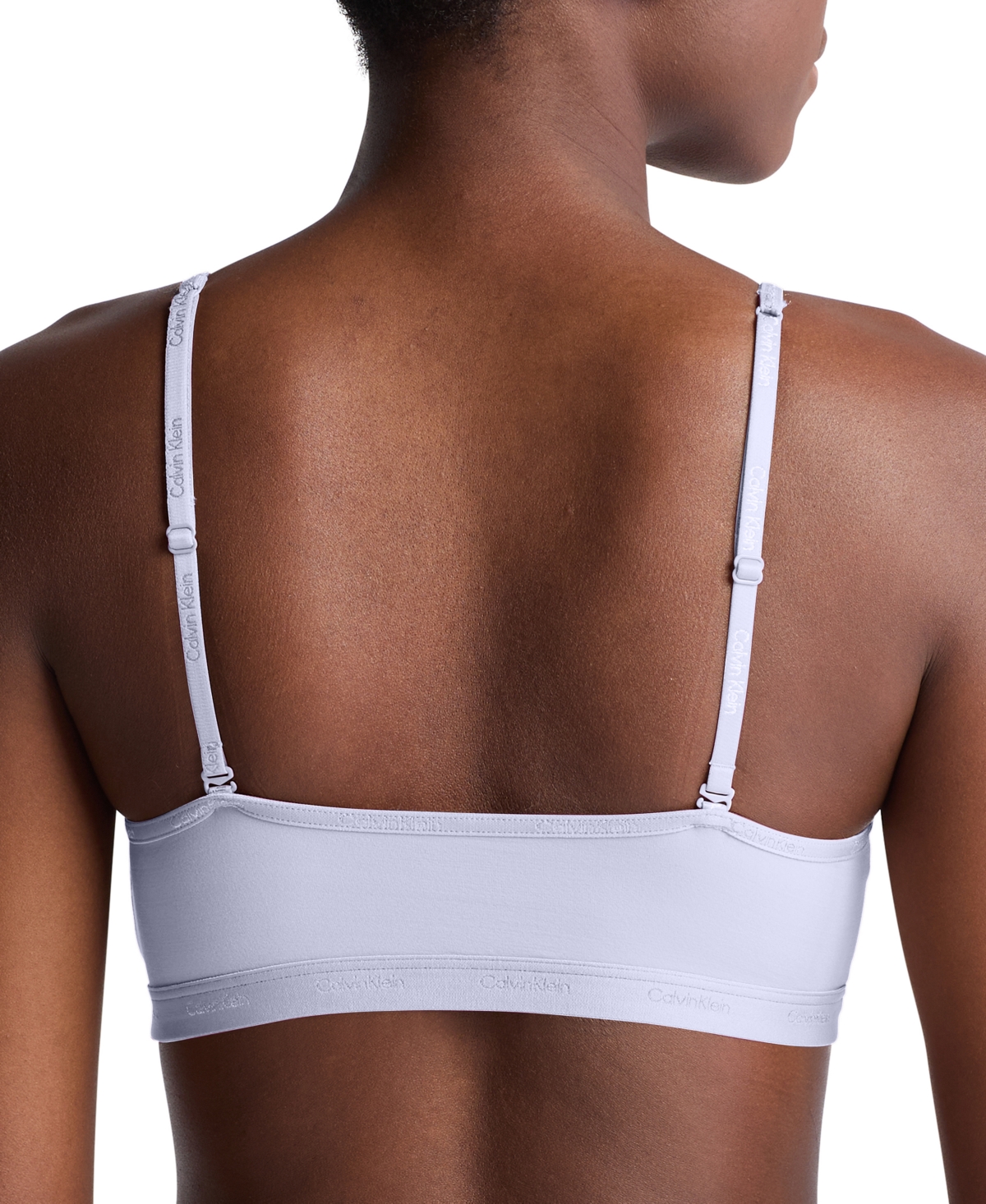 Calvin Klein Women's Form To Body Lightly Lined Bralette Qf7554 In Saltwater