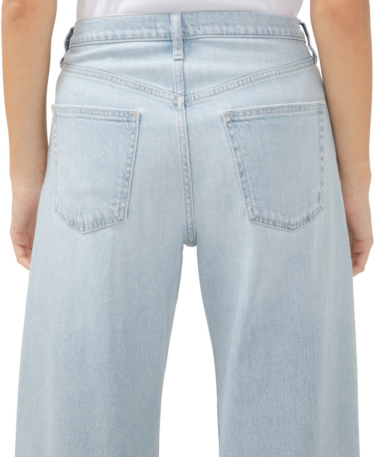 Shop Silver Jeans Co. Women's Be Easy Straight Leg Drawstring Jeans In Indigo