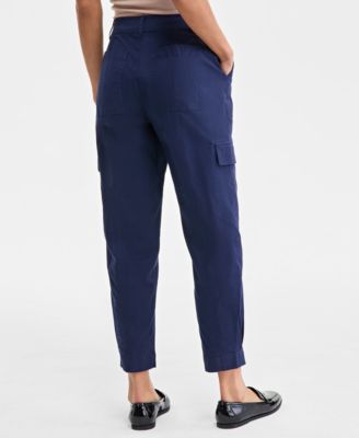 Women's Tapered Ankle-Length Cargo Pants, Created for Macy's