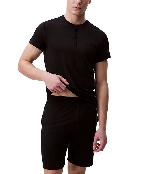 alfani Calvin Klein Men's UltraSoft Stretch Sleep Shorts Men's Fashion & Accessories