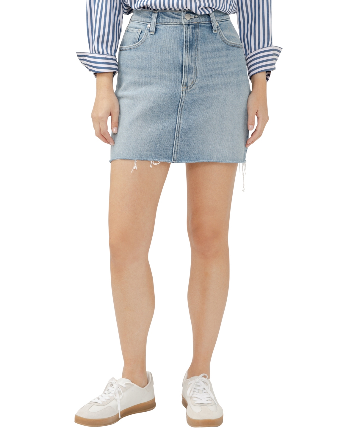 SILVER JEANS CO. WOMEN'S DENIM MINI SKIRT 