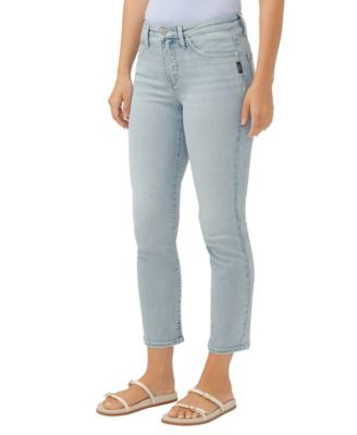 Women's Isbister High Rise Ankle Straight Leg Luxe Stretch Jeans