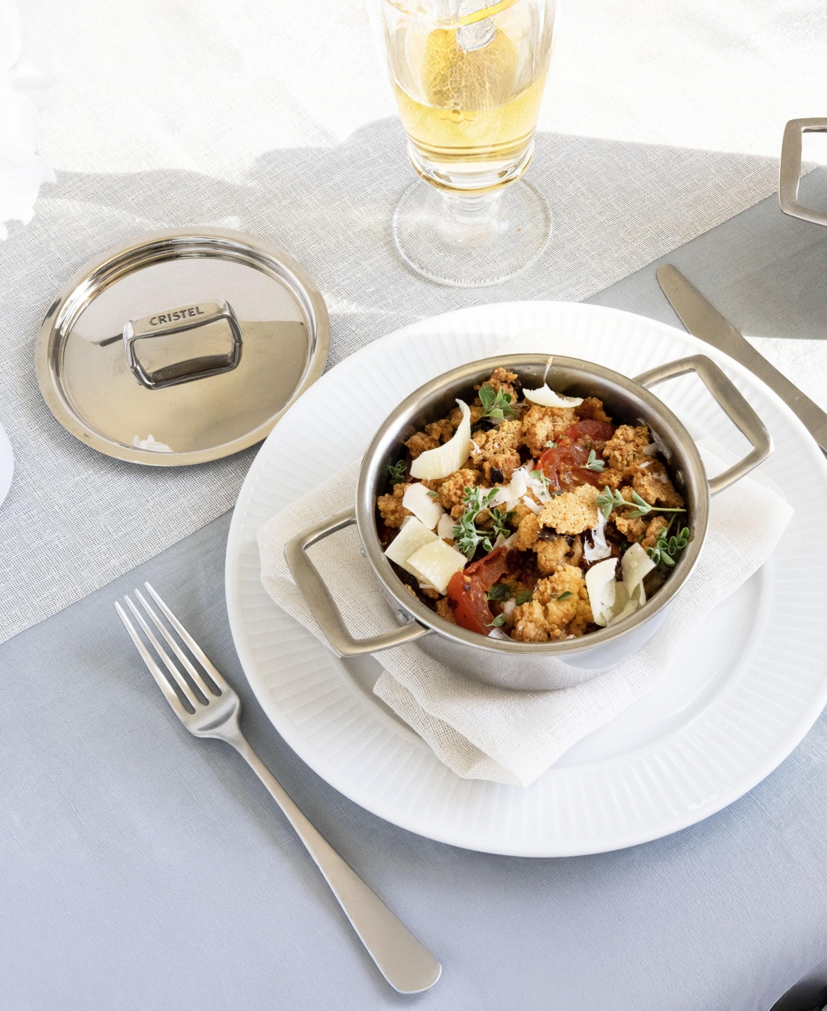 Cristel Castel Pro Mini 0.3-qt. Stewpan With Lid In No Color