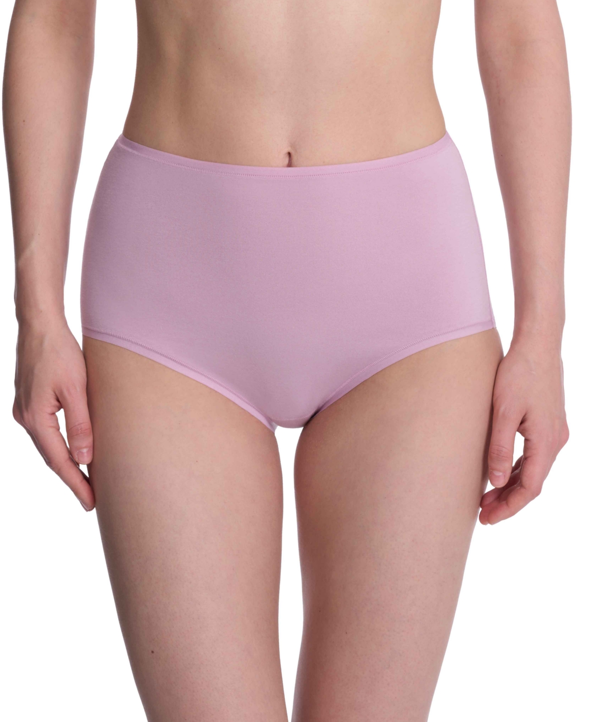 Natori Bliss Bare Cotton High Cut Briefs In Rose Mist