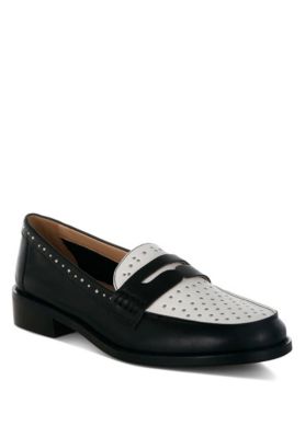 Rag and Co Womens Raisa Stud Embellished Penny Loafers