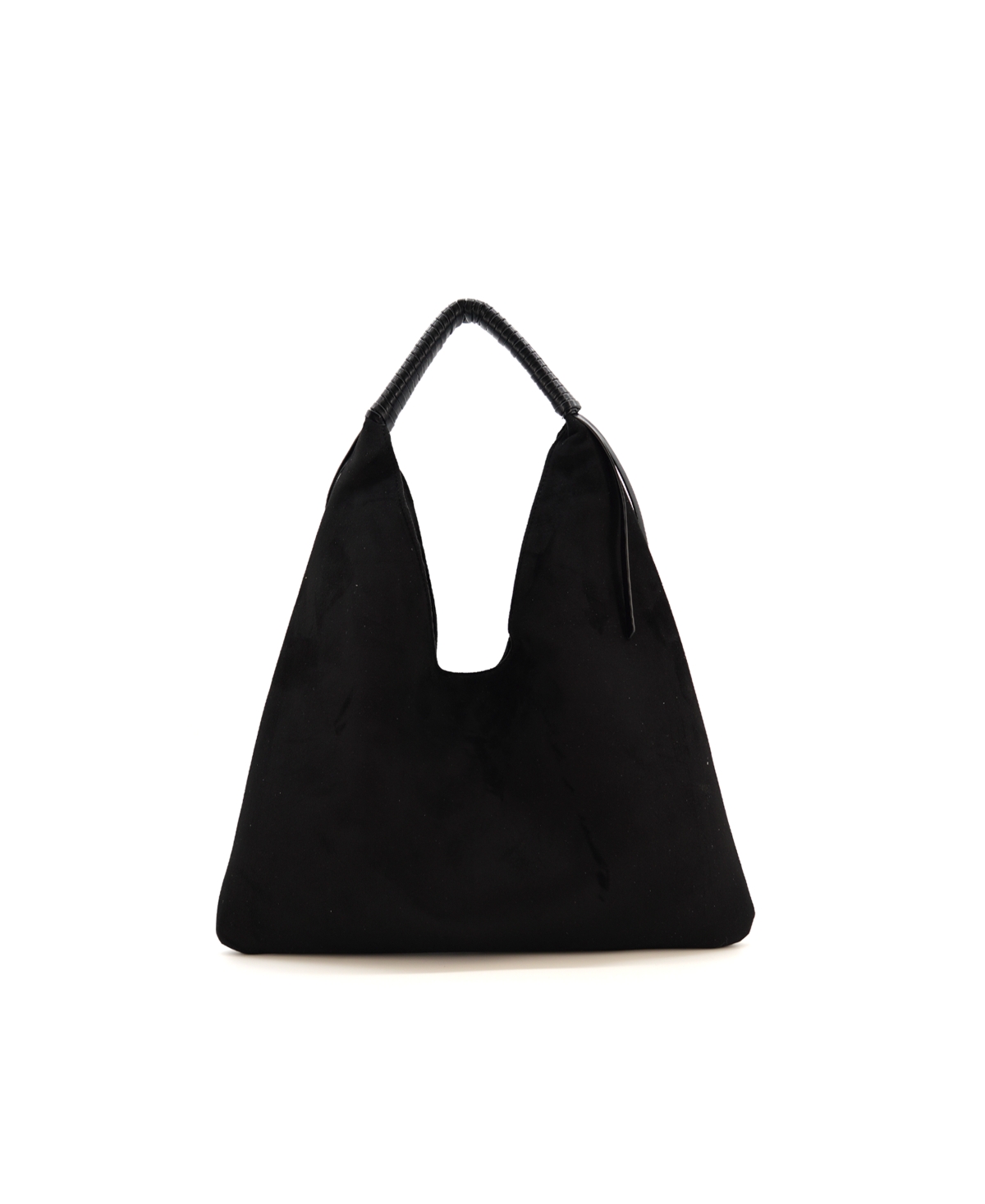 Margo Suede Large Tote Bag - Black