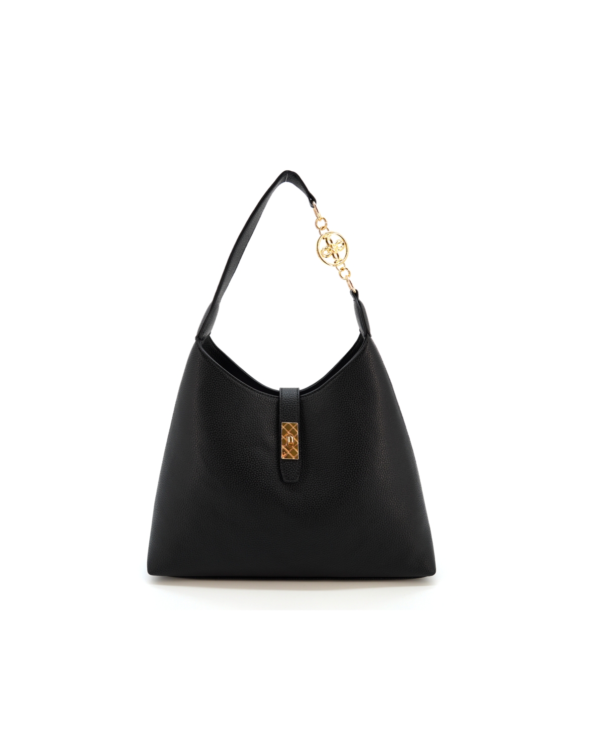 Francesca Hobo Medium Shoulder Bag - Black