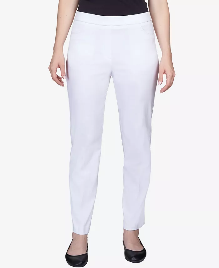 Petite Classics Tummy-Control Pull-On Straight-Leg Pants, Petite & Petite Short