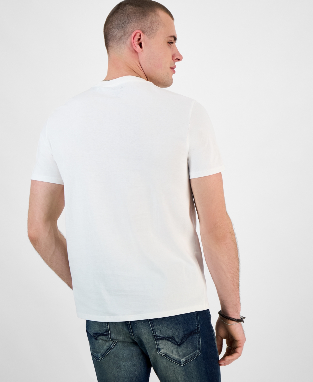 Guess Men's Regular-fit  Girl Graphic T-shirt In White
