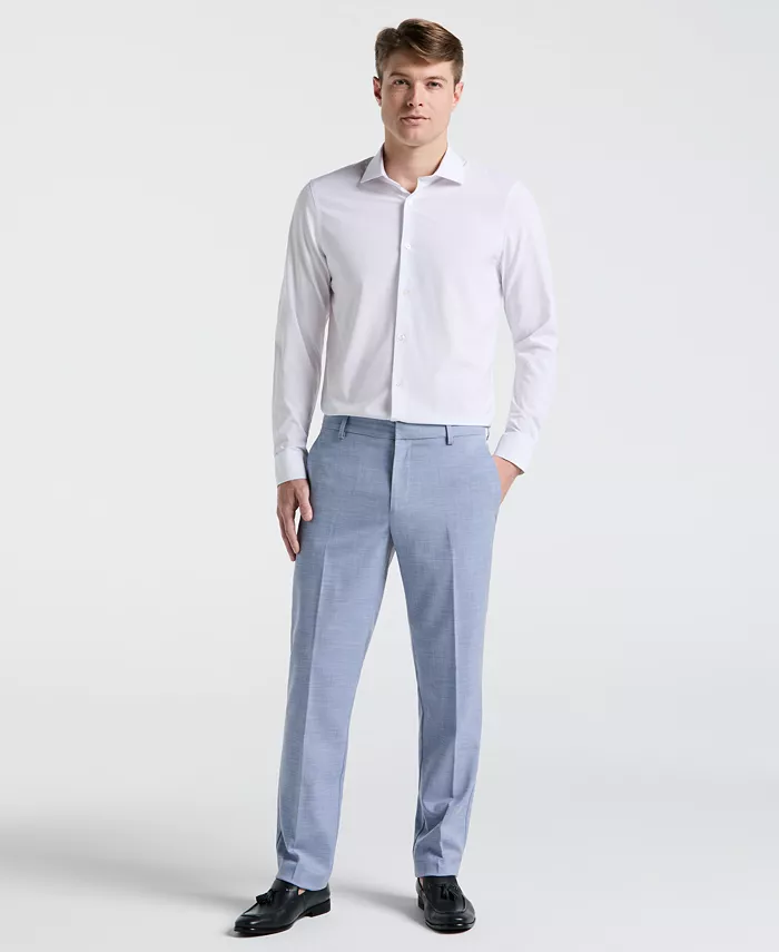 Men's Modern Fit Sharkskin Dress Pants