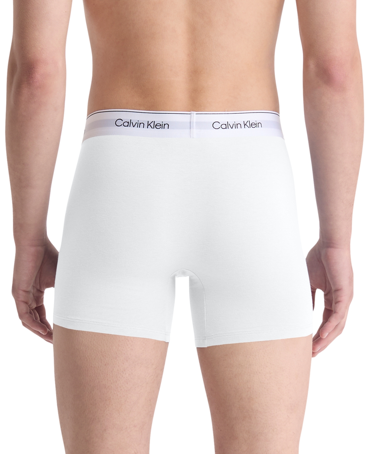 Calvin Klein Men's Cotton Stretch 3-pack Low Rise Trunk In White