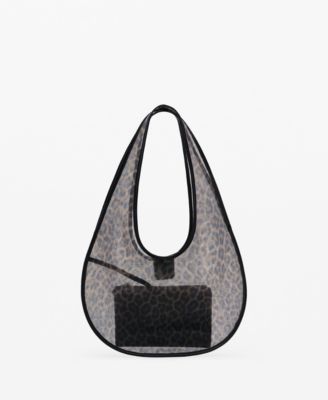 Women's Semi Sheer Leopard Handbag