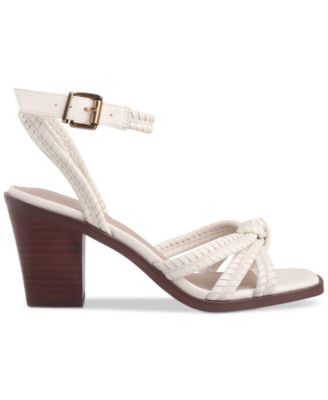Women's Renaee Block Heel Woven Strappy Dress Sandals, Created for Macy's
