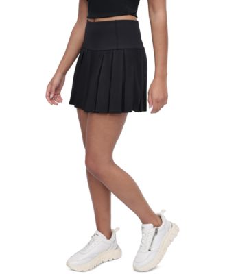Sport Women's Court Piqu&eacute;-Knit Pleated Tennis Skort