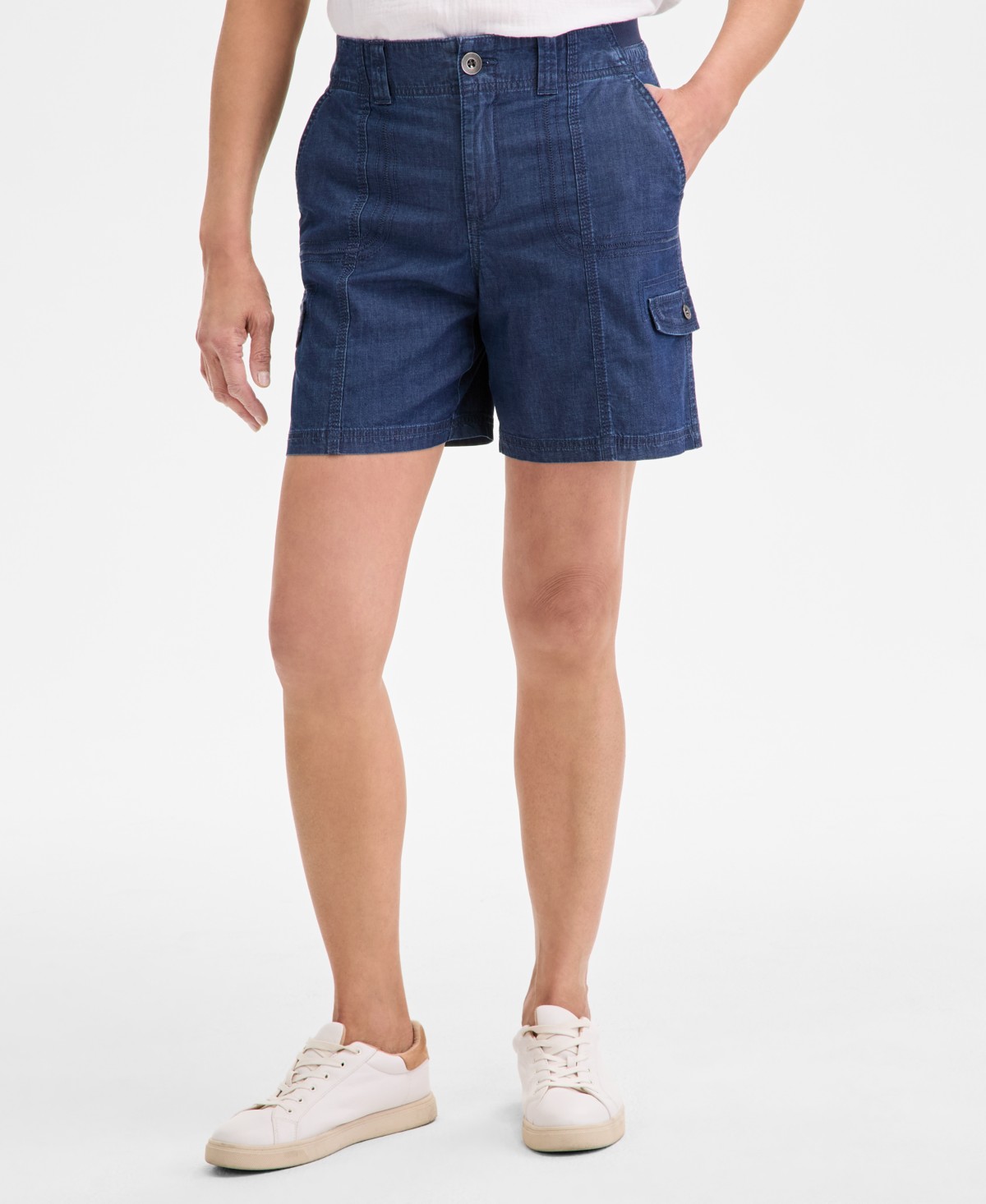 Женские шорты Style & Co Women's Mid-Rise Comfort-Waist Cargo Shorts — фото 4