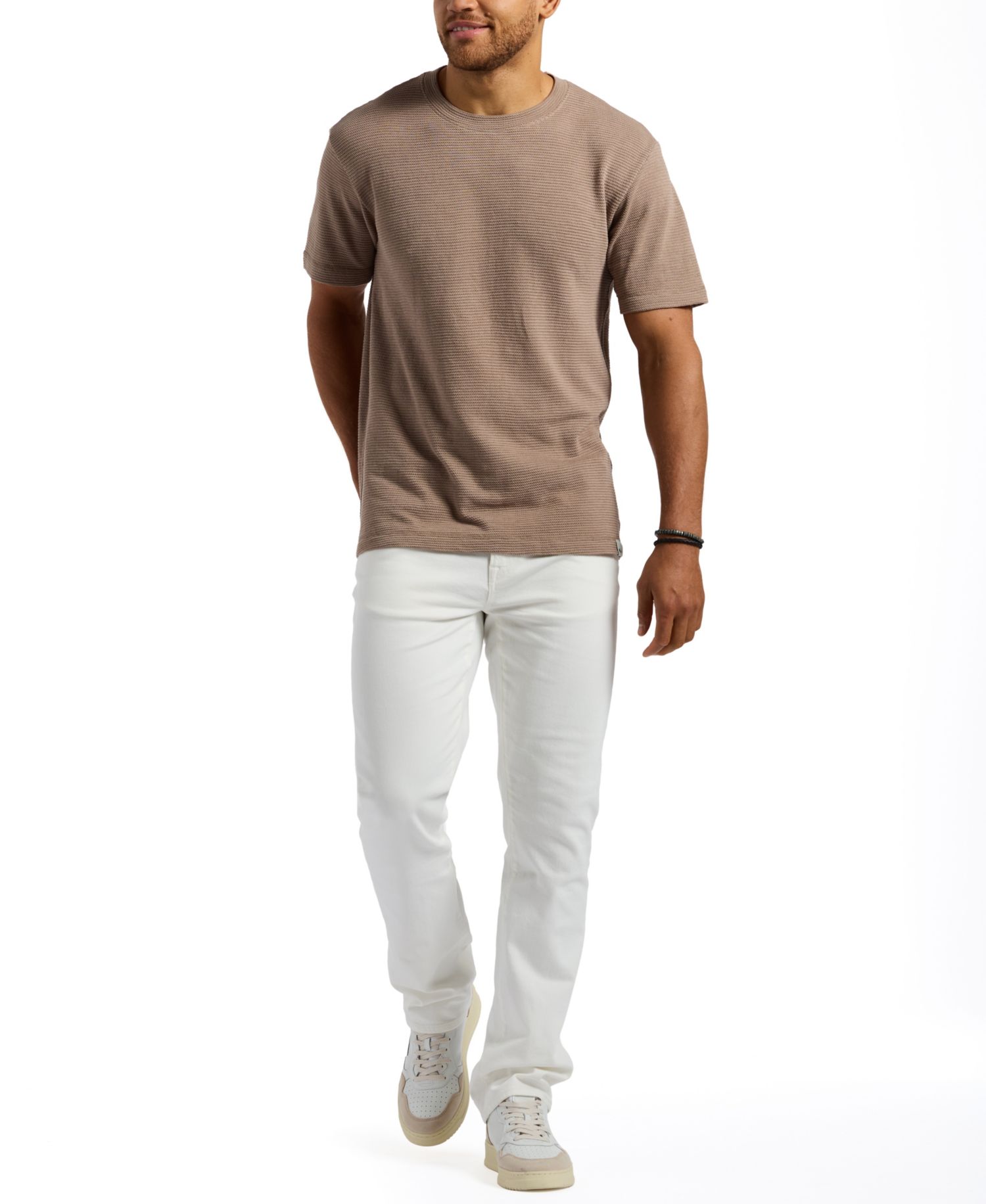 Men's Waffle Knit Short Sleeve Crewneck T-Shirt