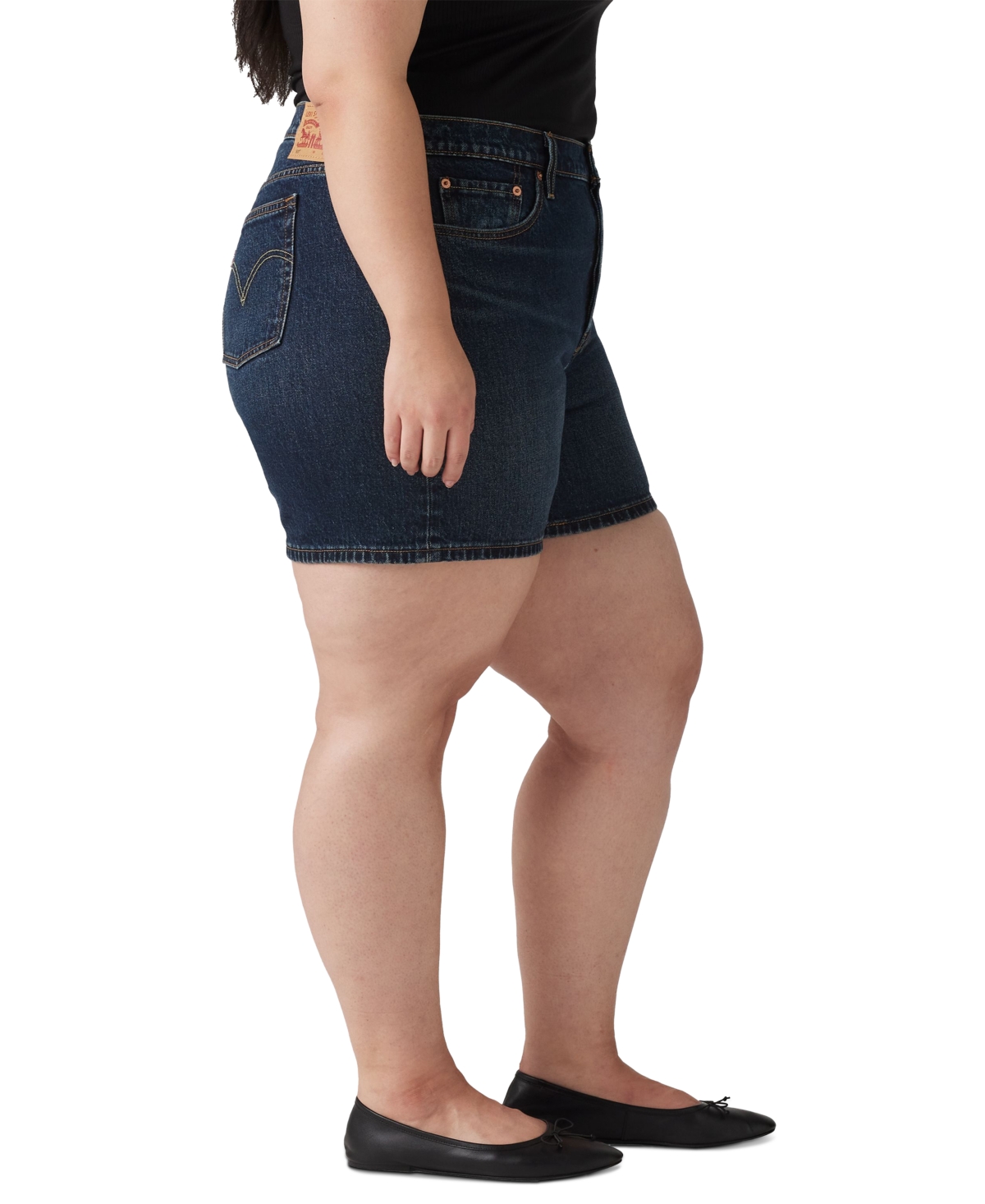 LEVI'S PLUS SIZE 501 ORIGINAL HIGH-RISE SHORTS 