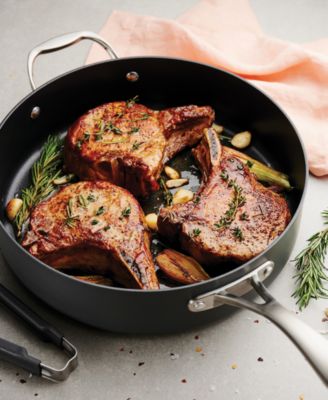 OnyxPro 5.5-Quart Hard Anodized Nonstick Deep Saute Pan with Lid